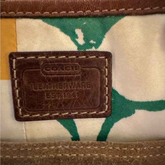 Coach Artistic Brown and Tan Tote Bag - Picture 4 of 16